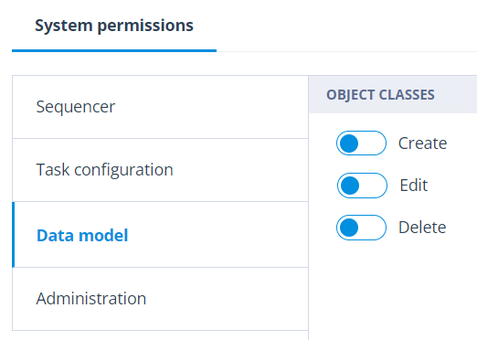 Administration list unavailable without permissions