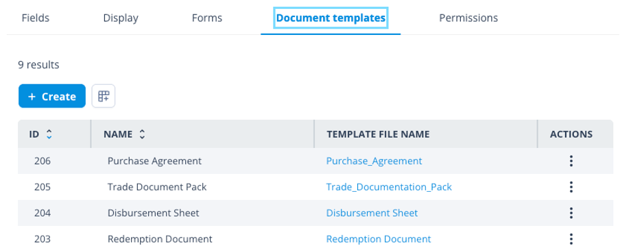 Document Templates