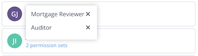 Permission Sets displayed for a selected user